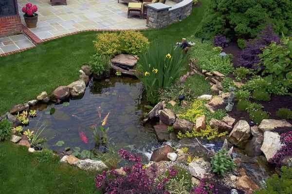 Water Feature and Landscaping