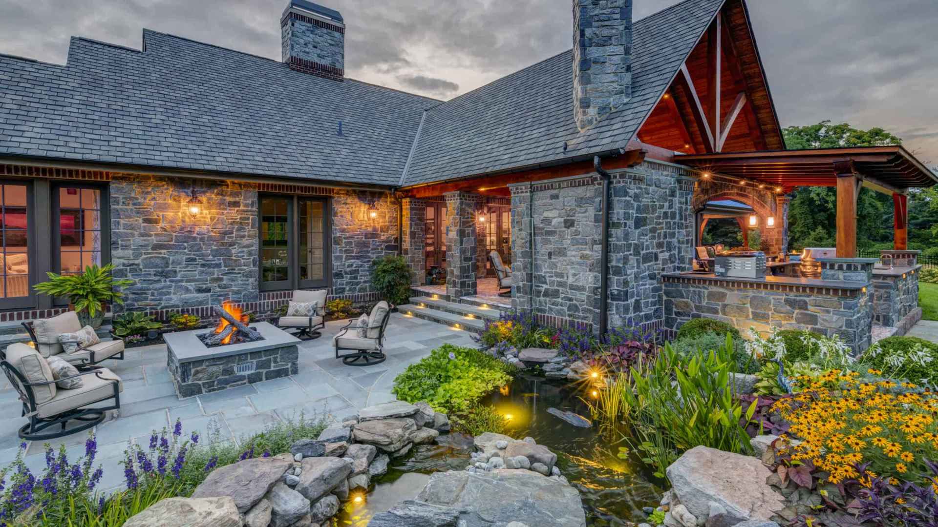 landscaping with natural stone