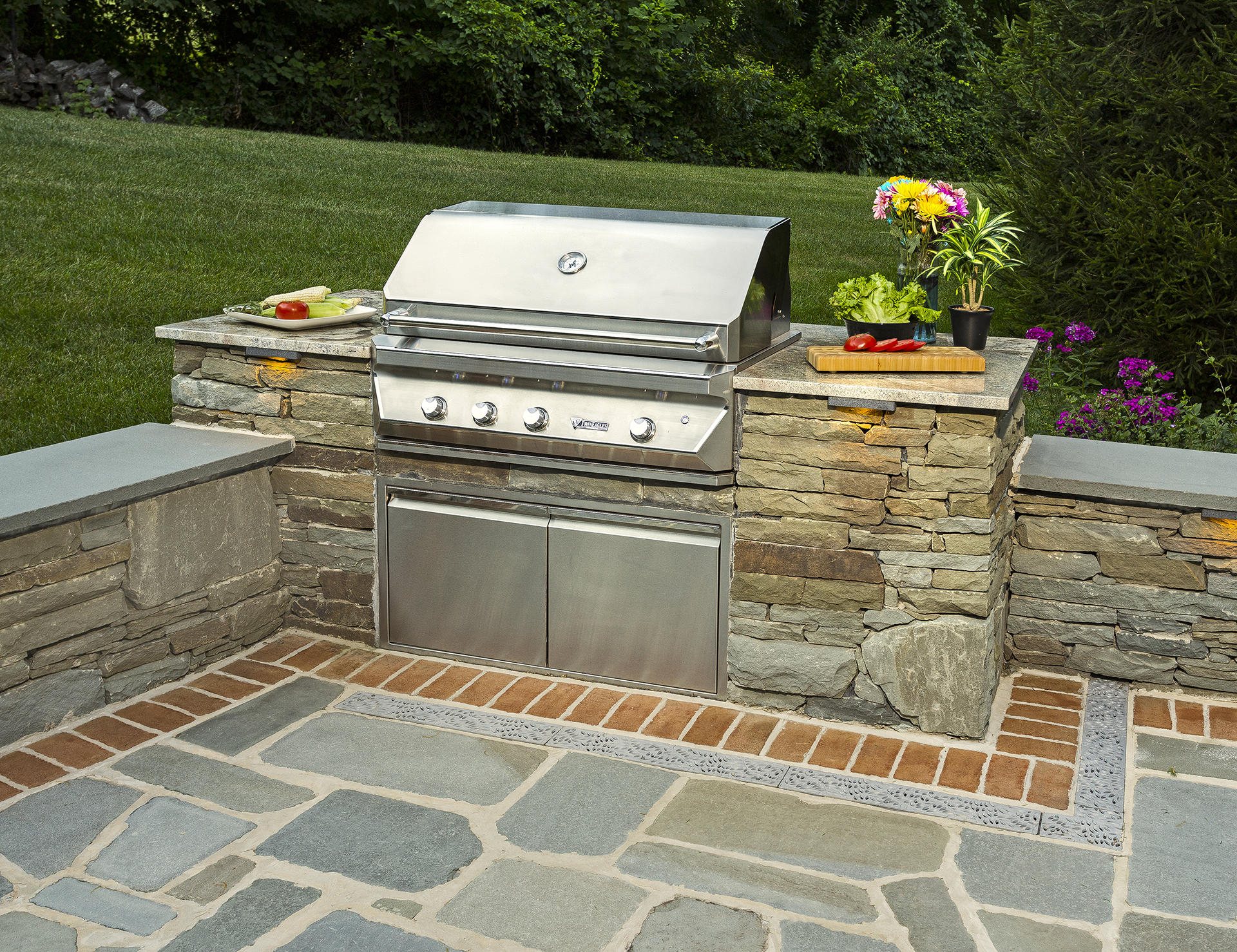 Cowan - Kennett Square, PA 19348-Outdoor Kitchen by DiSabatino Landscaping & Esposito Masonry
