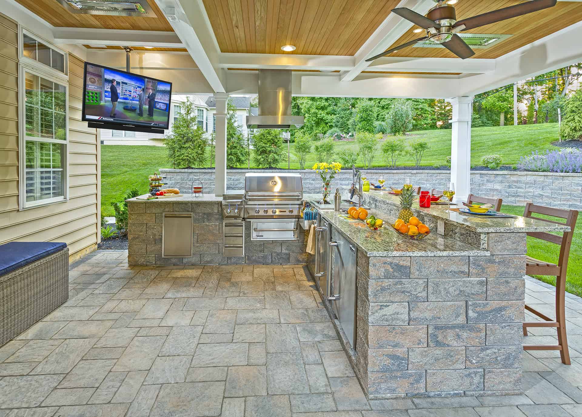 Custom outdoor living space designers Delaware Outdoor 