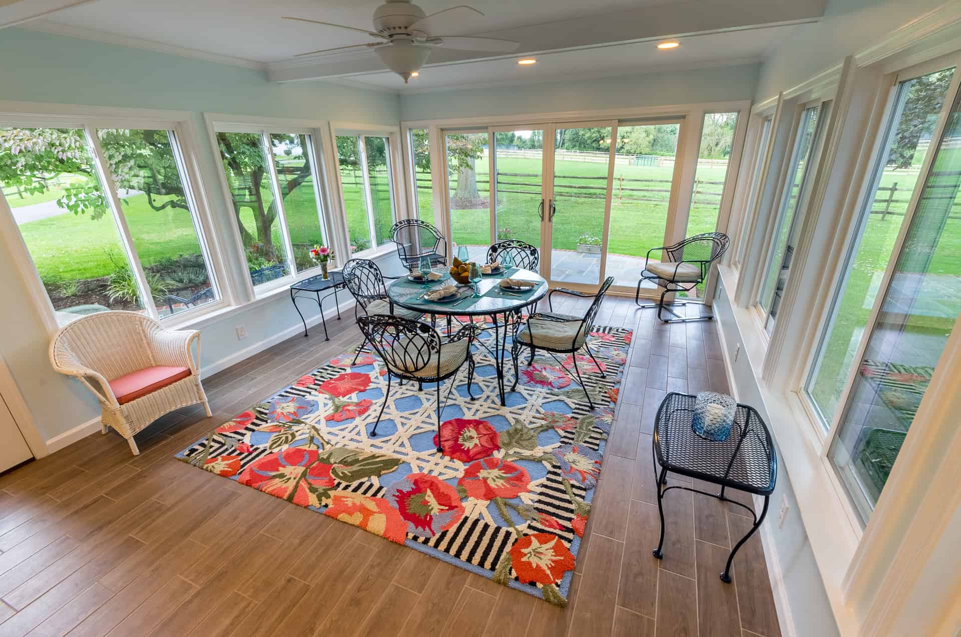 A Sunroom is another wonderful way to enjoy the outdoors