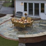 Natural stone (typically referred to as flagstone or slate)