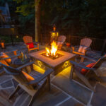 Fire Pit Installation by DiSabatino Landscaping and Esposito Masonry