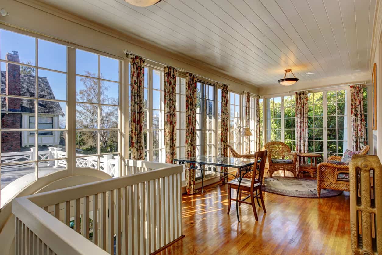 Window replacement in sunroom