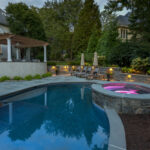 In-ground pool and spa