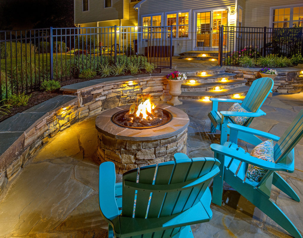 Professional landscape lighting services in DE and PA