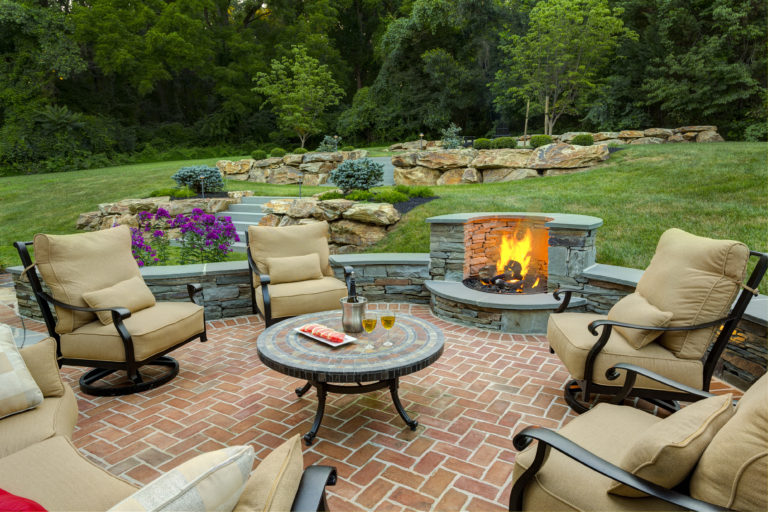 Custom Outdoor Fireplace Installation In DE And PA
